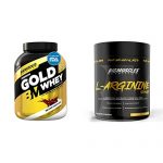 Bigmuscles Nutrition Premium Gold Whey 2Kg Whey Protein Isolate Blend|25G Protein Per Serving [Belgian Chocolate] & L-Arginine Pmp Powder [30 Serving, Mango Madness]