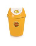 Nakoda Modern Round Dustbin Bucket With Swing For Office Use, School, Bedroom, Kids Room, Home, Multi Purpose,50 Litre Color May Vary