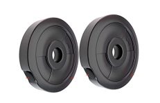 Spanco (1 Kg. X 2) 2 Kg. P.V.C Weight Plates, Filled With Concrete, Vinyl Standard Weights Plates, Set For Weight Lifting, Dumbbell Bars, Strength Training Home Gym Fitness Workout