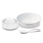 Milton Dahi Balla Melamine Set Of 8, Vine, Ivory