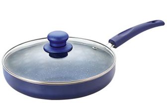 Nirlon Cooking Aluminium Non Stick Induction Base Bling Fry Pan With Glass Lid [1.9 Liter ]