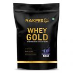 Nakpro Gold 100% Whey Protein Concentrate | 24.76G Protein, 5.42G Bcaa | Easy Mixing, Low Carbs, Easy Digesting Whey Protein Supplement Powder For Men, Women & Athletes | 1 Kg Blueberry Flavour (30 Servings)