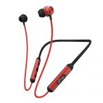 Ptron Intunes Ultima Wireless Headphones, Powerful Bass, 18Hrs Playtime, Type-C Fast Charging, Bluetooth 5.0, Passive Noise Cancellation, Voice Assistant, Hd Mic & Ipx4 Water-Resistant (Black & Red)