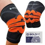 Boldfit Knee Support With Silicone Pad Ring For Patella Support Knee Sleeve Silicone Pad Gels For Joint Pain Relief, Running, Recovery Knee Cap With Compression Pads For Men And Women -1Pair Extra Large