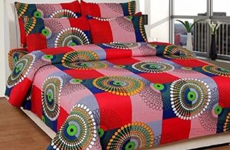 Bapoli Fab 144 Tc Microfiber Double Floral Flat Bedsheet(Pack Of 1, Multi1)