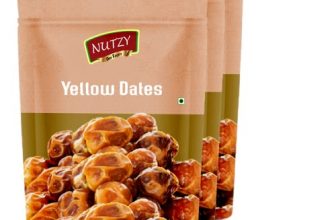 Nutzy Premium Dates (Yellow Dates/ Peela Khajoor, 600G)