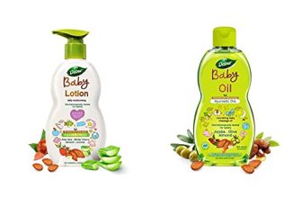 Dabur Baby Lotion: Daily Moisturising Lotion Enriched With Baby Loving Ayurvedic Herbs- 500Ml & Dabur Baby Oil: Nourishing Baby Massage Oil Enriched With Baby Loving Ayurvedic Herbs- 200Ml