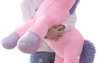 Riddhi Big Size Funny Unicorn Stuffed Animal Plush Toy, Unicorn Soft Toys For Girls, Soft Toy, Teddy Bear For Girls, Kids, Your Beloved Ones, Birthday Gift – 100 Cm  – 100 Cm(Pink, Purple)