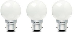 Wipro Safelite B22 0.5-Watt Led Night Bulb ( White , N10001, Pack Of 3)
