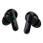 Ptron Bassbuds Duo In-Ear Earbuds With 32Hrs Total Playtime, Bluetooth 5.1 Wireless Headphones, Stereo Audio, Touch Control Tws, Dual Mic, Type-C Fast Charging, Ipx4 & Voice Assistance (Black)