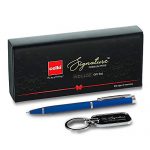 Cello Signature Indulge Gift Set | Pack Of 1 Metallic Ball Pen And A Keychain | Ball Pen Provides A Smooth Writing Experience | Perfect For Gifting On Special Occasions | Cello Signature Pens