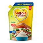 Saffola Mayonnaise Eggless, With Milk Cream, Extra Creamy & Tasty, 750G