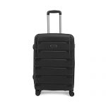 Aristocrat Porto 65Cm Black Polypropylene Harsided Check-In Luggage 8W Strolley