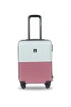 Nasher Miles Istanbul Hard-Sided Abs And Pc Cabin Luggage Silver And Rose Gold 20 Inch |55Cm Trolley Bag