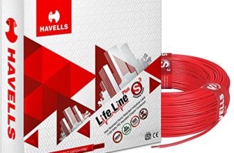 Havells Life Line Plus S3 0.75 Sq Mm Pvc Hrfr Cable (Red)