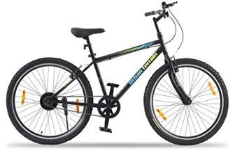 Urban Terrain Maza 26” Blue City Lite Bike With Complete Accessories, Free Cycling Event & Ride Tracking App By Cultsport