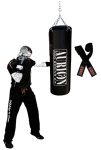 Aurion Strong Synthetic Leather Punching Bag 48 Inch With Hand Wrap (Heavy Bag)