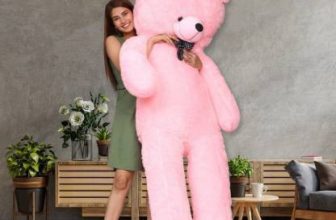 Khatu Shyam Enterprises 3 Feet Pink Teddy Bear Most Beautiful – 95.68 Cm (Pink)  – 95.68 Cm(Pink)