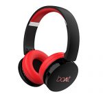 Boat Rockerz 370 On Ear Bluetooth Headphones With Upto 12 Hours Playtime, Cozy Padded Earcups And Bluetooth V5.0(Fiery Red)