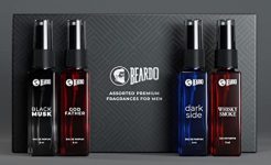 Beardo Assorted Premium Perfume Gift Set For Men 4X8Ml With Long Lasting Perfumes | Pocket Perfume For Men | Perfume For Men | Ideal Gift Set For Men | Travel Pack With Whisky Smoke Godfather Dark Side And Black Musk Perfume