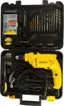 Stanley Sdh550Kp-In 550W Diy 10Mm Single Speed Hammer Drill And Power & Hand Tool Kit(120 Tools)