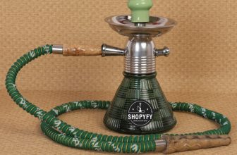 Shopyfy 10 Inch Glass, Ceramic Hookah(Green)