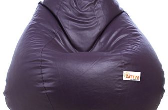 Sattva Classic Xxxl Filled Bean Bag With Beans (Purple)