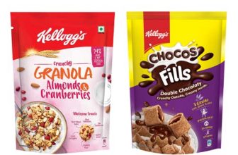 Kellogg’S Chocos Fills Double Chocolaty 170G And Granola Almonds & Cranberries 140G Combo Pack | Naturally Cholesterol Free | Multigrain Breakfast Cereal