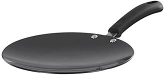 Amazon Brand – Solimo Hard Anodized Roti Tawa With Bakelite Handle (22Cm, 3Mm Thickness)