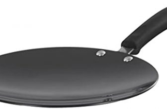 Amazon Brand – Solimo Hard Anodized Roti Tawa With Bakelite Handle (22Cm, 3Mm Thickness)