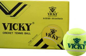 Vicky Light Cricket Tennis Ball (Pack Of 6) Cricket Tennis Ball(Pack Of 6, Yellow)