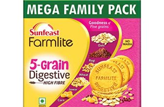 Sunfeast Farmlite Digestive High Fibre Biscuit Bag, (Mega Family Pack) – 800G/1Kg ( Weight May Vary )