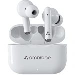 Ambrane Dots 38 Bluetooth Truly Wireless In Ear Earbuds With Mic (White)