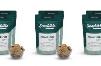 Snackible Paprika Popped Chips (Pack Of 6) – 6X30Gm | Puffed | Low Sugar | Vegan | High Fibre