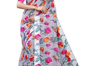 Anni Designer Women’S Ikat Linen Cotton Pochampally Saree With Blouse Piece_Pochampally-5050