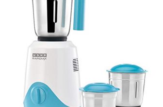 Usha Rapidmix 500-Watt Copper Motor Mixer Grinder With 3 Jars And 5 Years Warranty(Sea Green/White)