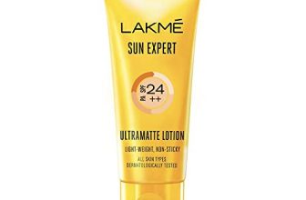 Lakme Sun Expert Spf 24 Pa++ Ultra Matte Sunscreen Lotion 50 Ml, Daily Light Sun Protect Cream For Face – Sun Block For All Skin Types, Men & Women