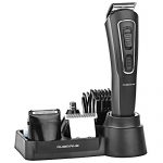 Ambrane Cord-Cordless Trimmer Kit For Men With 5 Adjustable Combs, 90 Mins Runtime, 7 Length Settings, Face, Hair And Body Grooming, Stainless & Washable Blades (Cruiser Lite, Black)