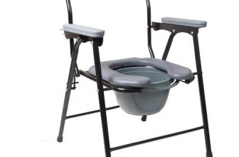 Commode Chair & Bathing Foldable Chair With Armrest For Senior Citizens Patients Elder People & Pregnant Women | High Strength Ms Material | Made In India (Fc-C779C)