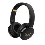Boat Rockerz 370 On Ear Bluetooth Headphones With Upto 12 Hours Playtime, Cozy Padded Earcups And Bluetooth V5.0(Buoyant Black)