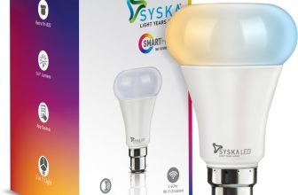 Syska Smart Pumpkin Wi-Fi 9W Bulb 3In1 Cct (Color 3000K-4000K-6500K) Smart Bulb