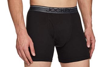 Jockey Men’S Super Combed Cotton Rib Fabric Boxer Briefs With Front Fly, Ultrasoft And Durable Waistband (Pack Of 2) 8009_Brown_L