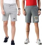 Avenster Life Style Solid, Printed Men Grey, Dark Grey Regular Shorts, Basic Shorts, Night Shorts, Running Shorts