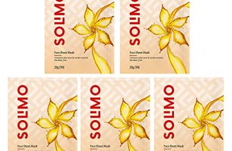 Amazon Brand- Solimo Face Sheet Mask With Aloe Vera And Caviar Extract (Pack Of 5)