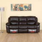 @Home By Nilkamal Scott Half-Leather Manual Recliner(Finish Color – Dark Brown, Knock Down)