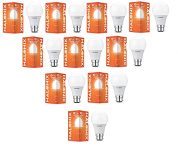 Halonix 10W B22 Led Cool Day Light Bulb, Pack Of 10