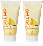 Amazon Brand – Solimo Pineapple Face Wash With Chia Seed, 150Ml (Pack Of 2)
