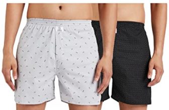 Longies Men’S Cotton Boxer (Pack Of 2) (Lgboxpo2008S_Multicolor_Small_Pk Of 2_Black_S)