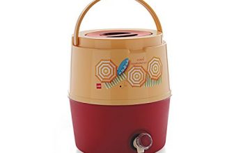 Cello Kool Star Plastic Insulated Water Jug, 15 Litres, Beige