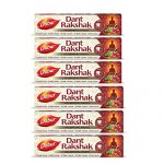 Dabur Dant Rakshak Ayurvedic Paste – With Goodness Of 32 Ayurvedic Herbs For Germ Kill & Longevity Of Teeth & Gums – 175G (Pack Of 6)